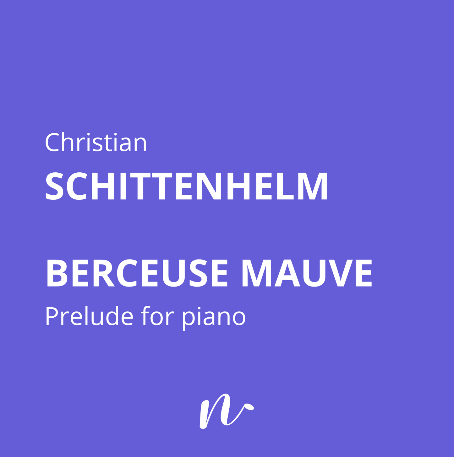 Berceuse mauve (piano sheet)